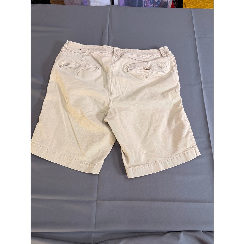 American Eagle Outfitters Active Flex Slim Fit Khaki Chino Shorts Mens 34 Tan - Picture 2 of 11